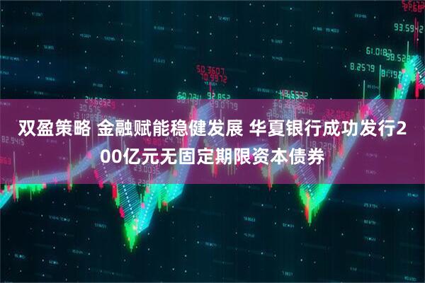 双盈策略 金融赋能稳健发展 华夏银行成功发行200亿元无固定期限资本债券